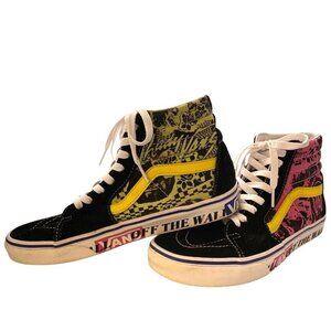 Vans Sk8-Hi Lady Azalea Pink/Yellow/Black High-Top Sneakers Mens 7.5/Womens 9